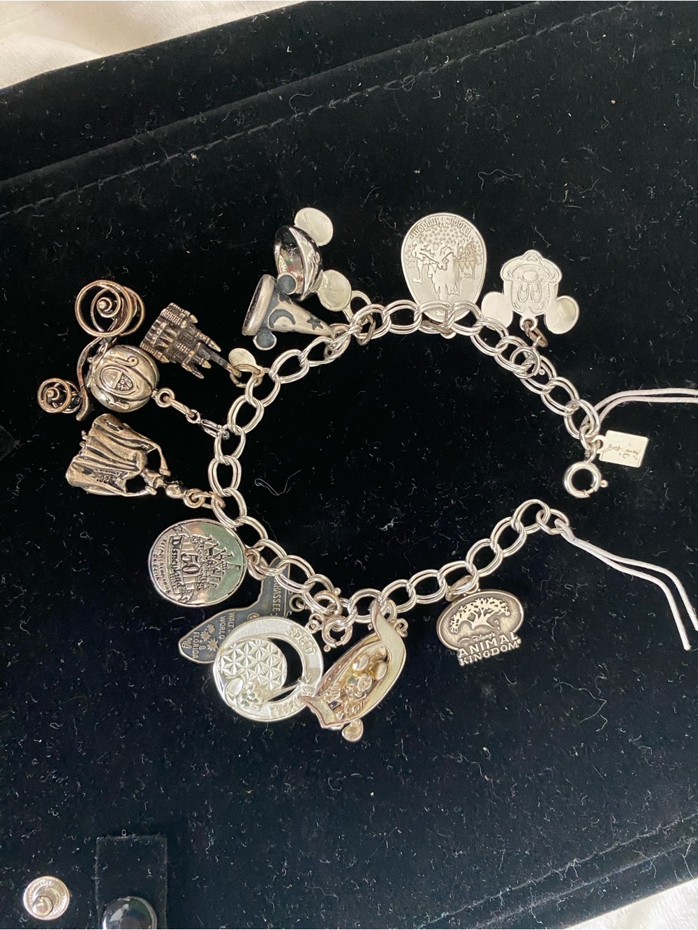 Disney Sterling, silver charm bracelet